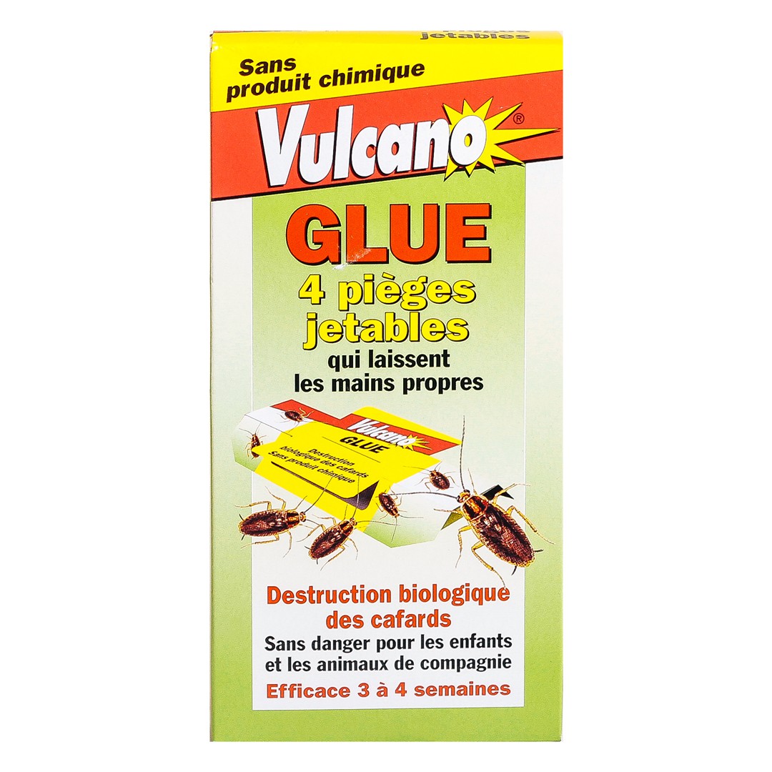 Pièges glue blattes et cafards - Non toxique - Vulcano